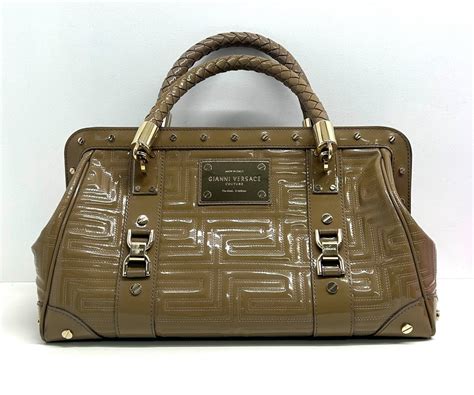 gianni versace borsa in vernice bauletto vendo|Gianni Versace Handbags and Purses .